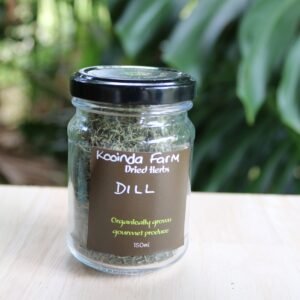A jar of dried dill